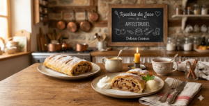 Apfelstrudel Tradicional (Folhado de Maçã) 🍎🇩🇪