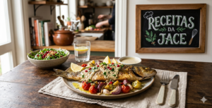 Peixe Assado ao Molho de Tahine 🐟🥜🍋