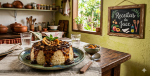 Pudim de Tapioca com Calda de Biribá 🍮🥣🍍